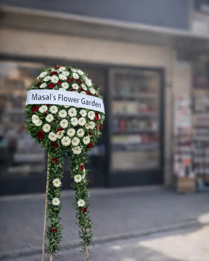 Masal Asalet Cenaze Çelengi – Masal's Flower Garden