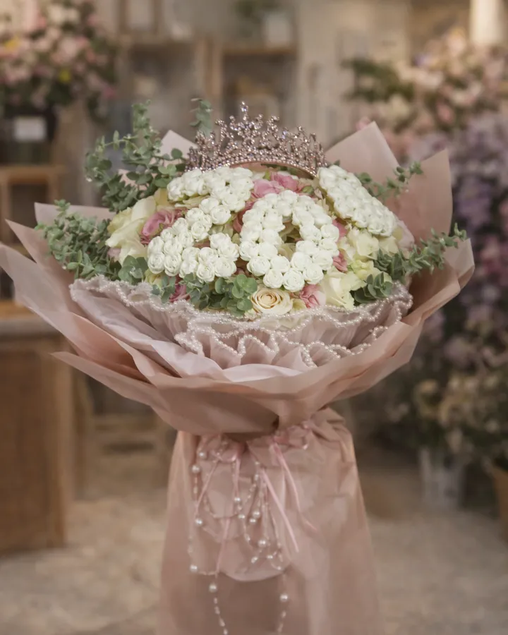 Queen Monogram – Masal's Flower Garden