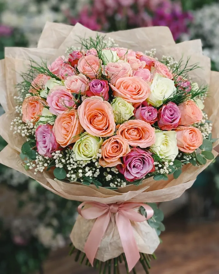 Kalbimin En Güzel Hali – 61 İthal Gül Buketi – Masal's Flower Garden